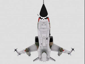 mitsubishi f-1 two versions 3D Model
