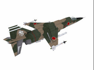 mitsubishi f-1 two versions 3D Модель
