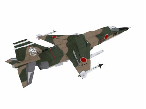 mitsubishi f-1 two versions 3D Model