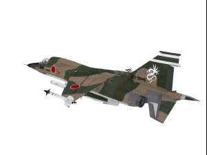 mitsubishi f-1 two versions 3D Model