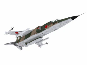 mitsubishi f-1 two versions 3D Model