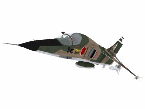 mitsubishi f-1 two versions 3D Модель