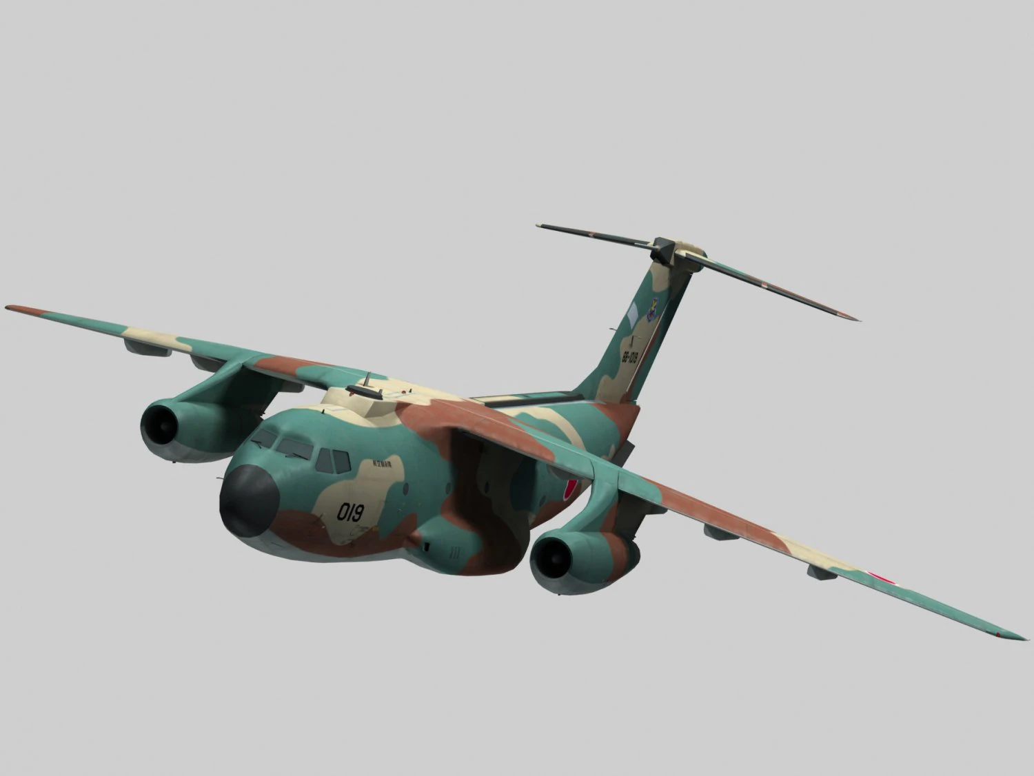 the kawasaki c-1 3D Model .c4d .max .obj .3ds .fbx .stl .blend 