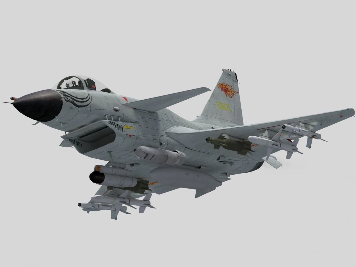 chengdu j-10 a 3D Model .c4d .max .obj .3ds .fbx .stl .blend 
