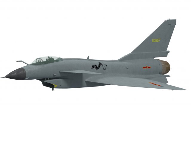 chengdu j-10 c vigorous dragon 3D Model .c4d .max .obj .3ds .fbx .stl .blend 