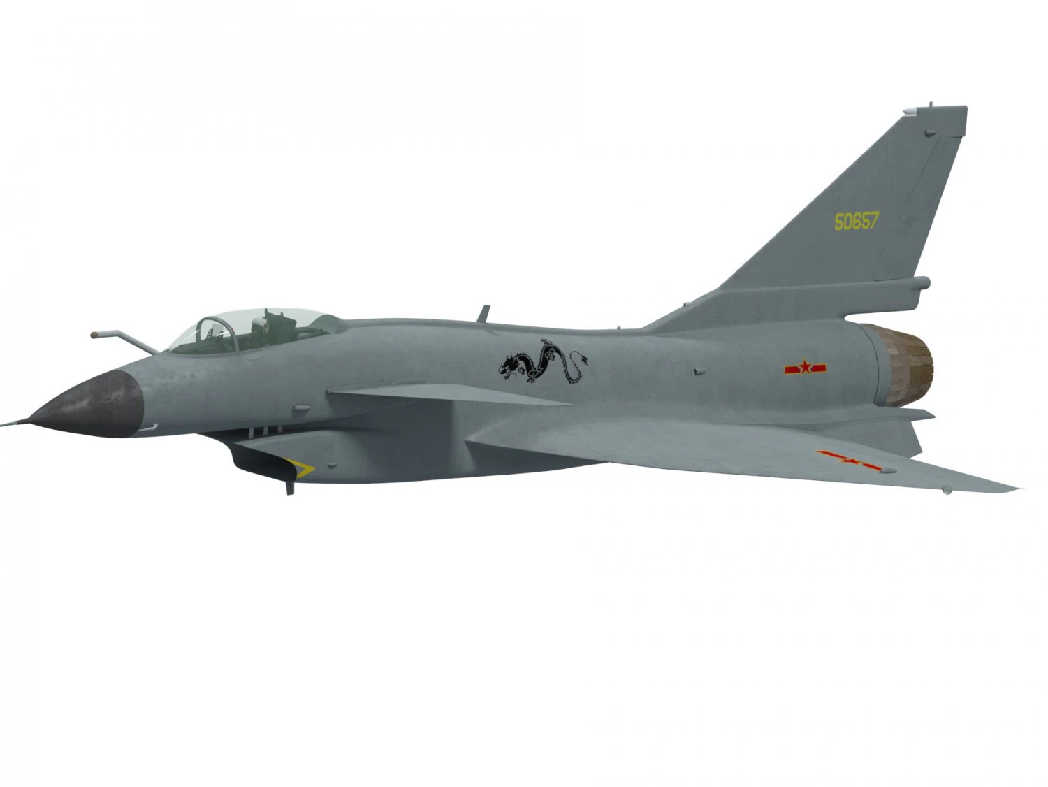 chengdu j-10 c vigorous dragon 3D Model .c4d .max .obj .3ds .fbx .stl .blend 