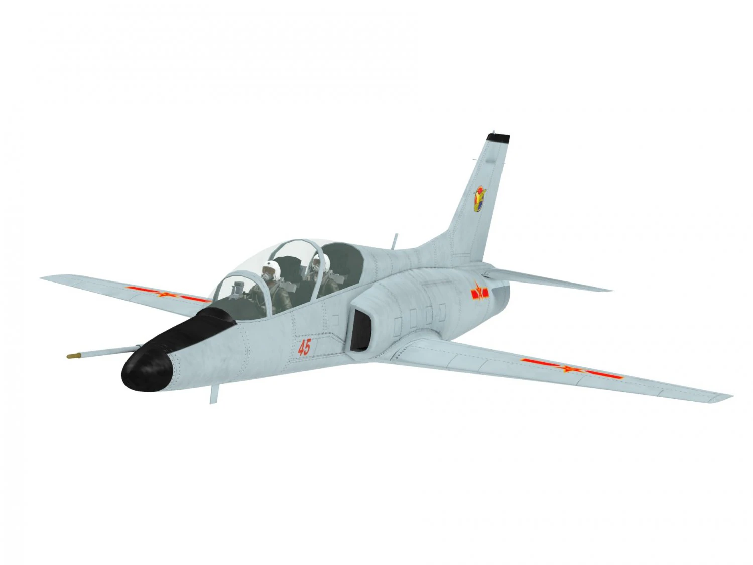 Hongdu jl-8 3D Model .c4d .max .obj .3ds .fbx .stl .blend