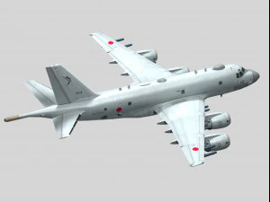 kawasaki p-1 3D Model