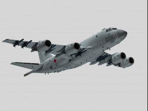 kawasaki p-1 3D Model