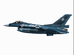 mitsubishi f-2 viper zero Model 3D