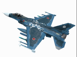 mitsubishi f-2 viper zero Model 3D