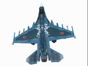 mitsubishi f-2 viper zero Model 3D
