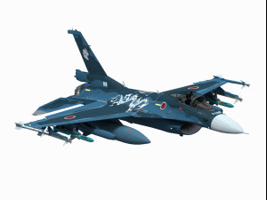 mitsubishi f-2 viper zero Model 3D