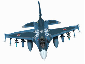 mitsubishi f-2 viper zero Model 3D