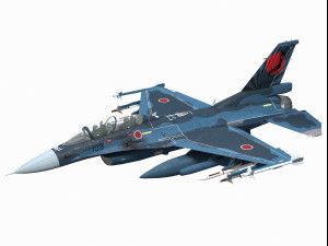 mitsubishi f-2 viper zero two seater version 3D मॉडल