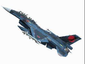 mitsubishi f-2 viper zero two seater version 3D मॉडल