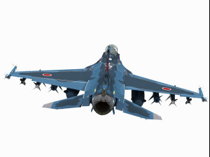 mitsubishi f-2 viper zero two seater version 3D मॉडल