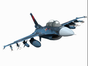 mitsubishi f-2 viper zero two seater version 3D मॉडल