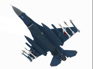 mitsubishi f-2 viper zero two seater version 3D मॉडल