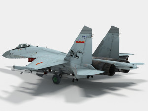 shenyang j-11 3D Model