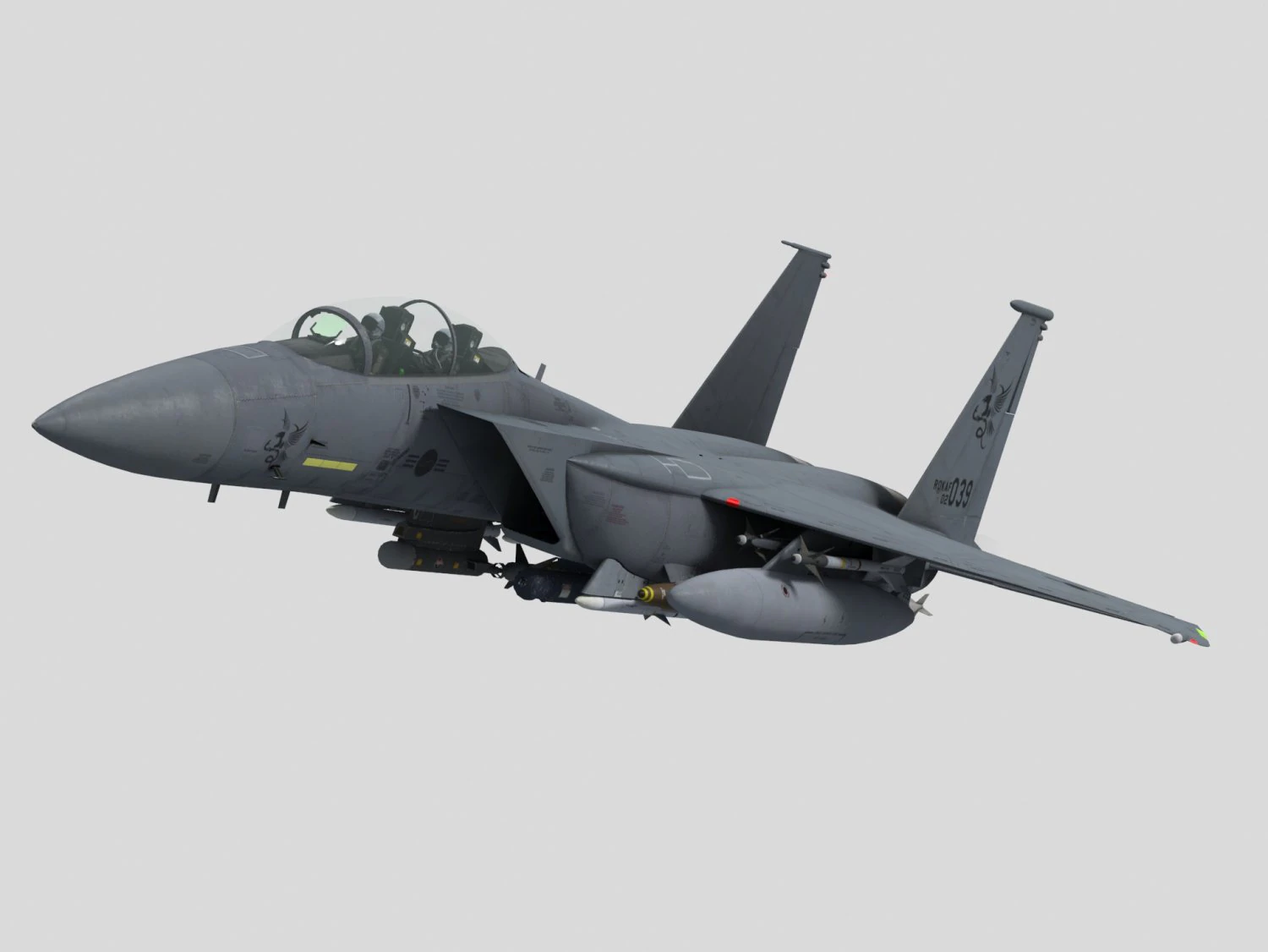 mcdonnell douglas f-15e strike eagle 3D Model .c4d .max .obj .3ds .fbx .stl .blend