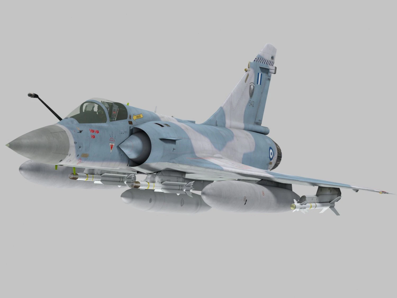 dassault miraggio 2000 Modello 3D .c4d .max .obj .3ds .fbx .stl .blend 
