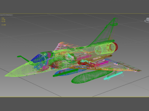 dassault mirage 2000 3D 모델