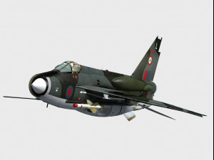 english electric lightning f6 3D Model