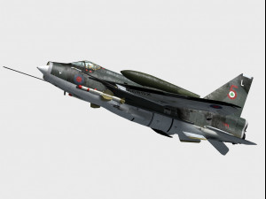 english electric lightning f6 3D 模型