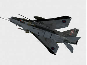 english electric lightning f6 3D 模型