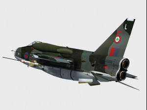 english electric lightning f6 3D 模型