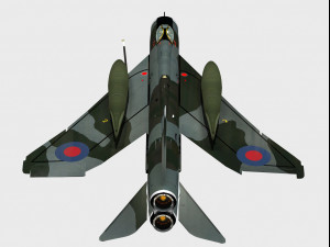 english electric lightning f6 3D 模型