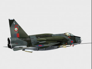 english electric lightning f6 3D 模型