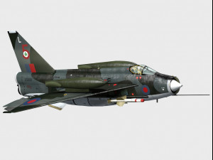 english electric lightning f6 3D 模型