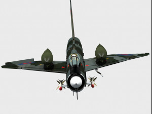 english electric lightning f6 3D 模型