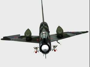 english electric lightning f6 3D Model