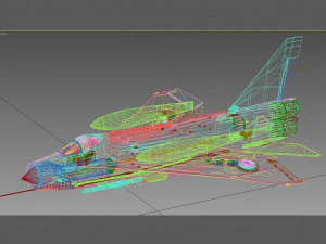 english electric lightning f6 3D Model