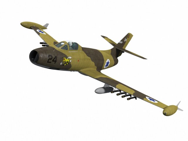 Dassault md450 ouragan Model 3D .c4d .max .obj .3ds .fbx .stl .blend 