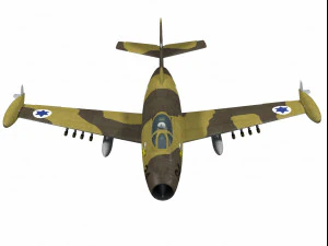 Dassault md450 ouragan 3D Model