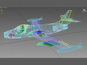 Dassault md450 ouragan 3D Model