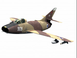 Dassault Super Mystere 3D Model