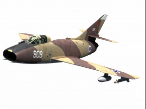 Dassault Super Mystere 3D-Modell