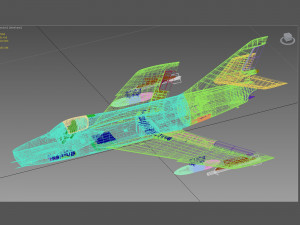 Dassault Super Mystere 3Dモデル