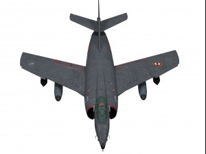 dassault etendard iv m Model 3D