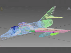 dassault etendard iv m 3D Model
