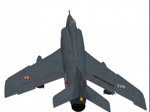 dassault etendard iv p recon version 3D Model