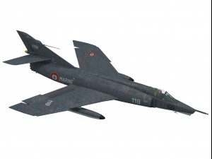 dassault etendard iv p recon version 3D Model
