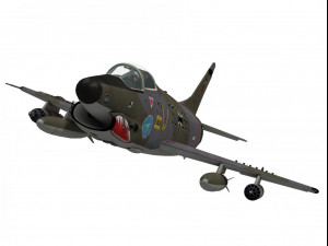 fiat g91 gina 3D Model