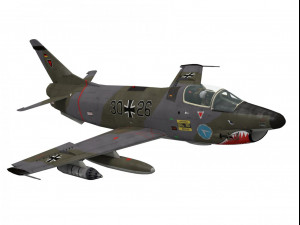 fiat g91 gina 3D Model