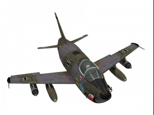 fiat g91 gina 3D Model
